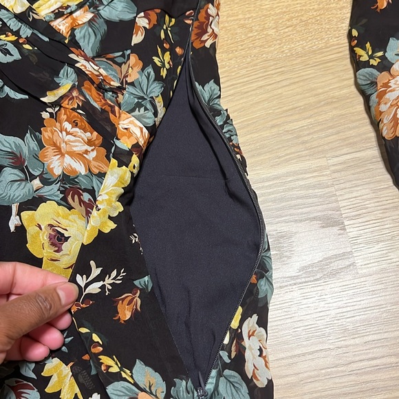 Veronica Beard Avani Wrap effect floral print silk chiffon maxi dress sz 4 NWOT - Picture 12 of 16